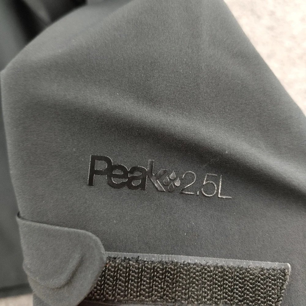REI Co-op Jacket Mens 2XL Peak 2.5L Rain Shell Black Waterproof EUC